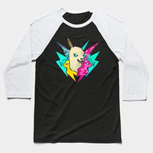 Street art graffiti colorful thunder llamas Baseball T-Shirt